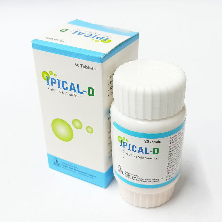 ipical-d-500-mg-200-iu-tablet